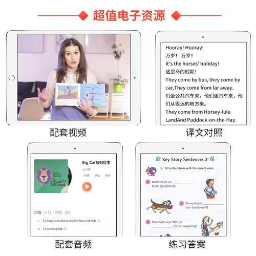 American English Big Cat 1级书本+练习册共36册 Collins出版剑桥考试推荐阅读英文儿童读物 支持小达人点读大猫英语分级阅读粉盒 - 图3