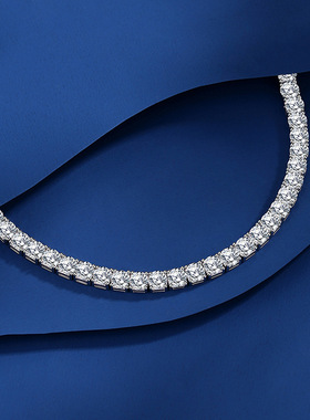 S925纯银莫桑石手链送女朋友老婆