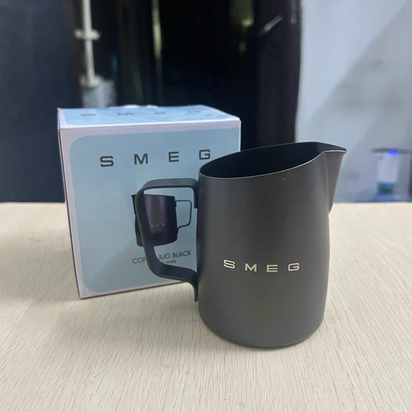 『欧规专业咖啡拉花杯』SMEG打奶杯350mlRW联名打奶杯350ml不锈钢,淘宝优惠券,粉丝福利购,淘宝优惠卷