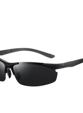 2022新款日夜两用男士太阳镜运动偏光镜钓鱼看人开车墨镜驾驶眼镜