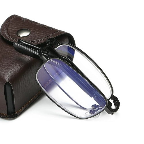 Умное старое цветочное зеркало Мужское автоматическое масштабирование, регулирующее степень высокого уровня далеко и почти двойное складывающие портативные стаканы старейшины женщины