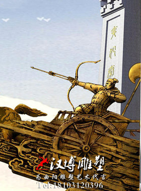 古代人物大型公园摆放铜雕