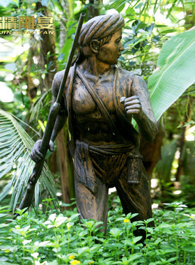 文化主题大型玻璃钢人物雕塑定制