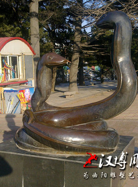 玻璃钢十二生肖小区景观仿真动物