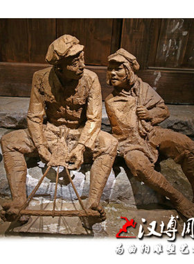 雕塑人物红色文化风人物铜雕
