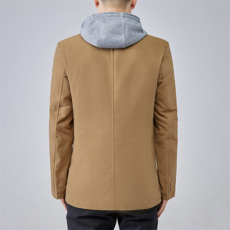 连帽加绒西装男 冬季韩版加厚可取拿帽子休闲小西服大码外套夹克,淘宝优惠券,粉丝福利购,淘宝优惠卷