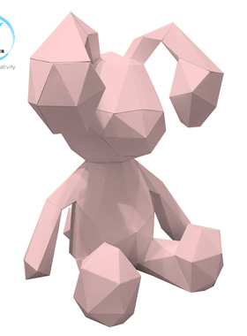 diy纸模摆件简约客厅道具