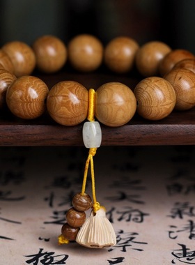 六道木手串降龙木九道木搭配莲子佛珠文玩男女士款檀香木手链礼物