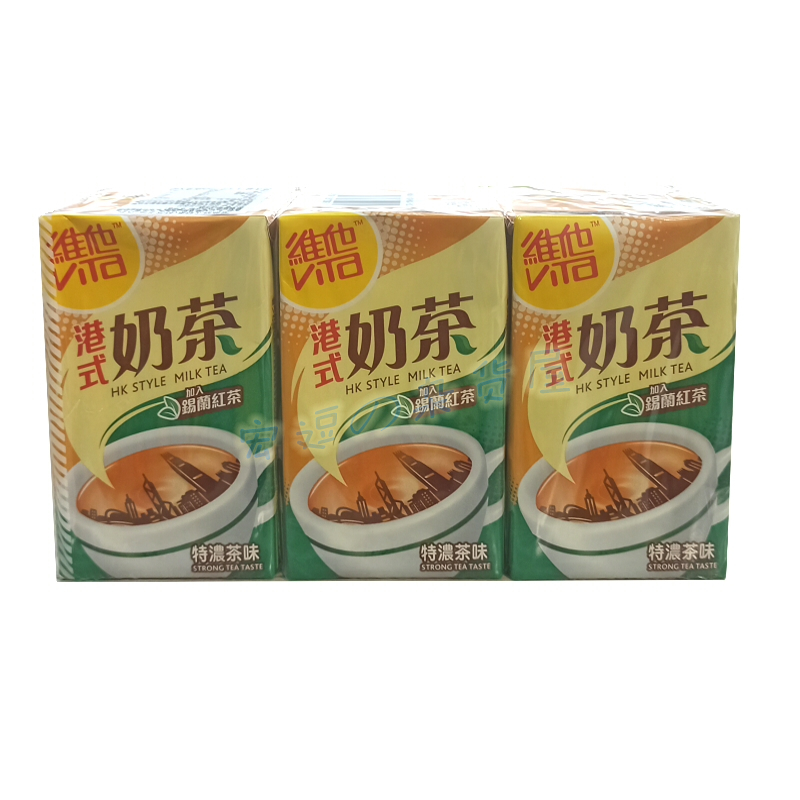 广东包邮香港进口ViTa维他奶港版港式奶茶原味特浓可双拼250ml - 图2