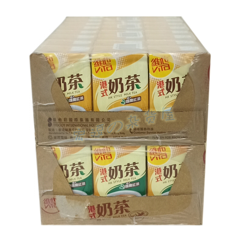 广东包邮香港进口ViTa维他奶港版港式奶茶原味特浓可双拼250ml - 图3