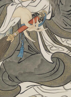 临宋人维摩像高清微喷国画特价