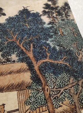 明 文徵明 品茶图高清字画复制艺术微喷宣纸国画中式玄关装饰画