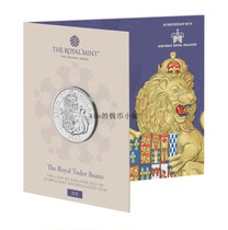 Futures UK 2022 Tudor Dynasty Dynasty Emblem Gods Beast 2 England Lions Commemorative Coin card Book