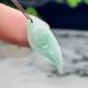 Burmese jadeite Buddha head jade pendant for women A-grade floating green laughing Buddha jade pendant Maitreya Buddha jade pendant
