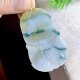 Beautiful natural yellow jadeite unicorn jade pendant