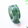 20mm Burmese jade natural A-grade men’s finger wrench
