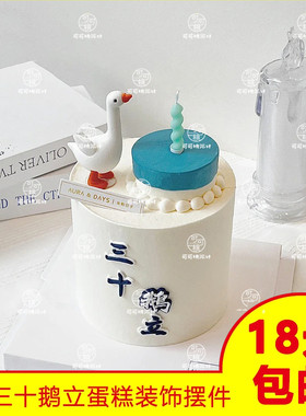 创意新颖大白鹅三十鹅立软胶立体