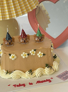 白色蝴蝶结蜡烛插件生日蛋糕摆件配件甜品派对烘焙装饰用品小道具