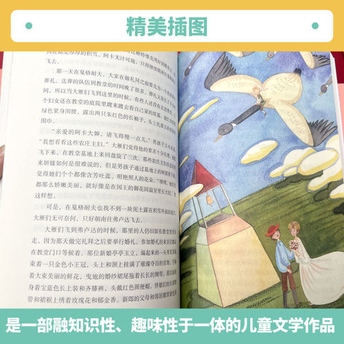 当当网正版书籍】尼尔斯骑鹅旅行记 六年级下册（上中下共三本、彩色版） 统编语文教科书配套书目人教版人民教育出版社课外阅读 - 图1