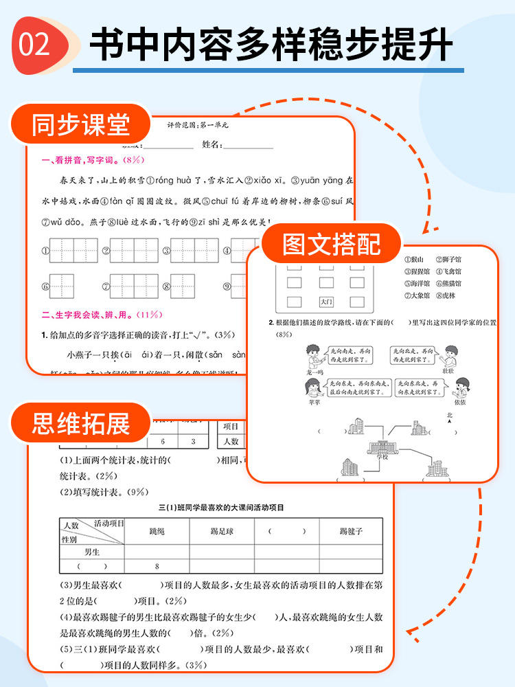 当当网2024新版黄冈小状元达标卷一年级二年级三四五六年级上册下册语文数学人教北师版小学试卷测试卷全套同步练习册期末单元检测