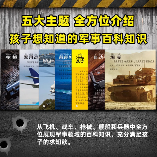中国儿童军事百科全书 彩图注音版全套5本 机械 兵器 飞机 战车 船舶 武器科普绘本小眼看世界大百科小学生一二三年级课外阅读书 - 图0