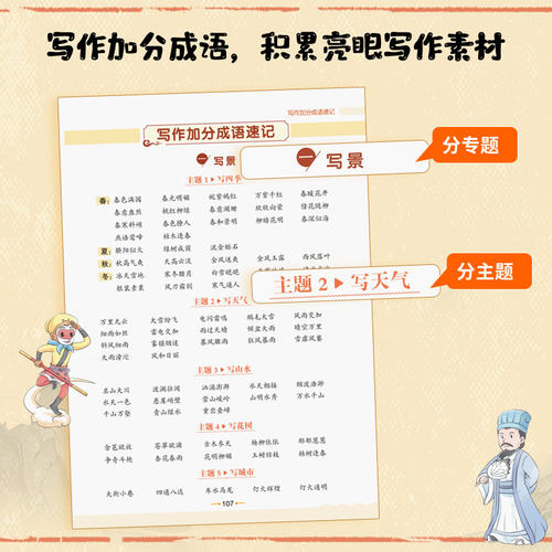 当当网提分兽 成语不丢分漫画版 1000+成语一学就会 课本里的必背成语积累大全训练必备成语 小学课本里的必背成语带解释词语词典 - 图2