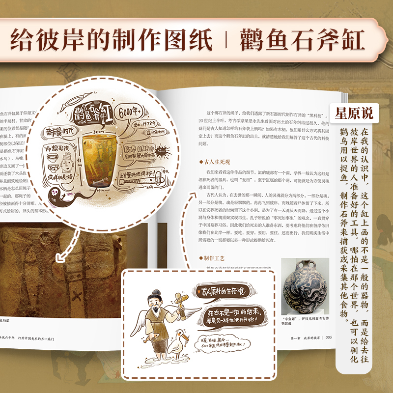 当当网 画说六千年 打开中国美术的另一扇门 6000年中国美术之旅读懂传统美术领略中国美术的另一面 美术科普书 审美意趣 精美装帧