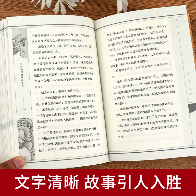 当当网正版童书 袁珂中国神话故事集非注音版四年级课外书 三五年级小学生课外阅读 6-12周岁青少版学生读本课外读物 民间故事书籍 - 图2