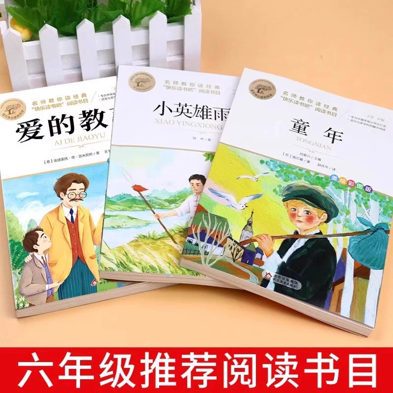鲁滨逊漂流记六年级下册必读课外书完整版快乐读书吧六上童年爱的教育小英雄雨来汤姆索亚历险记尼尔斯骑鹅旅行记爱丽丝漫游奇境