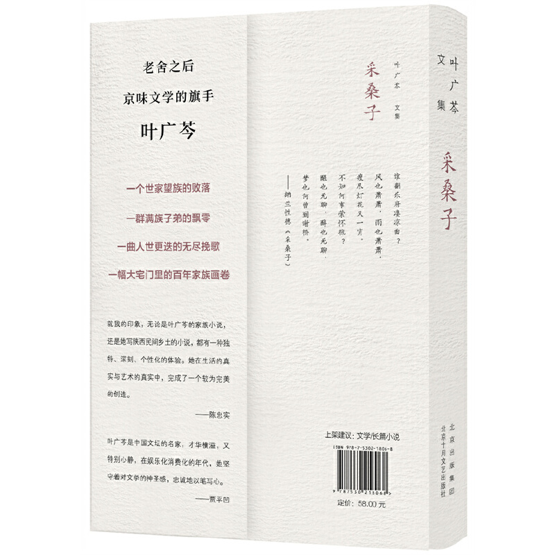 当当网 叶广芩文集 采桑子 一幅大宅门里的百年家族画卷 京味小说三部曲之一长篇小说代表作 中国现当代文学长篇小说文集正版书籍 - 图0