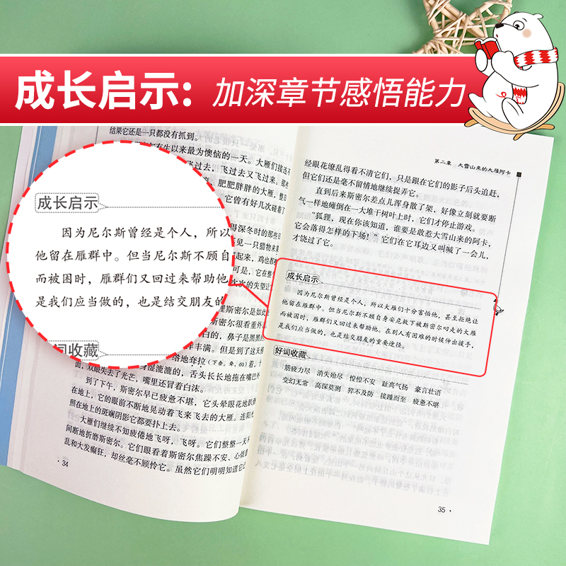 当当网正版书籍 尼尔斯骑鹅旅行记快乐读书吧六年级下册课外阅读南方出版社中小学生课外阅读指导丛书无障碍阅读 - 图1