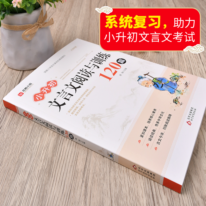 小升初文言文阅读与训练120篇 涵盖小学生语文课本的诵读篇目 大字护眼文言文小学生必背走进文言文小学初中必背古诗文言文 - 图0