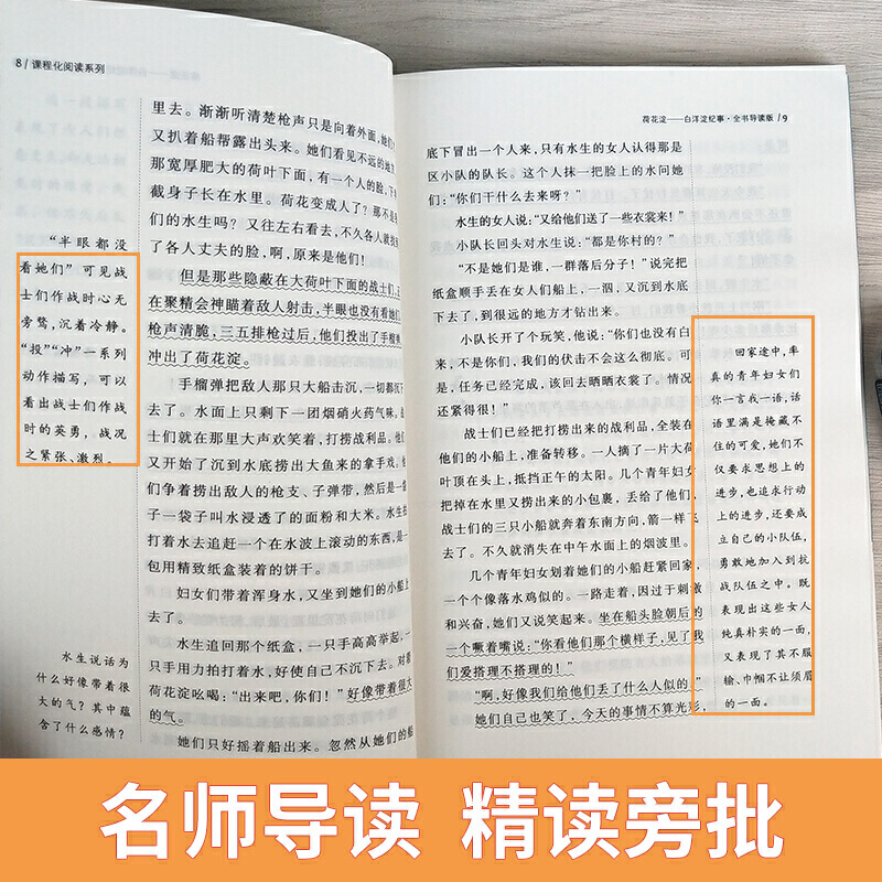 七年级上 白洋淀纪事 孙犁著 荷花淀纪事兄弟篇 青少年儿童文学名著 中小学生课外阅读书籍