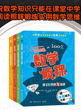 数学侦探全4册 外国儿童文学阅读侦探小说中小学思维训练正版书籍