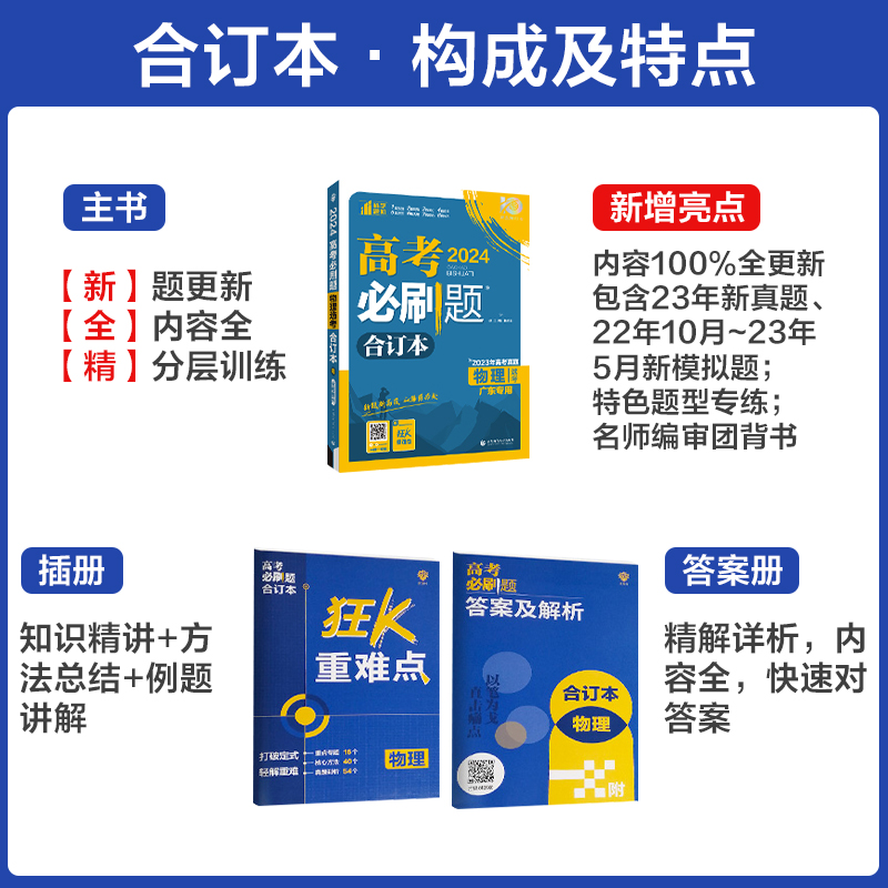 2024新版当当高考必刷题合订本语文数学英语物理化学生物政治历史地理新教材新高考高三总复习资料书含2023年高考真题 - 图1