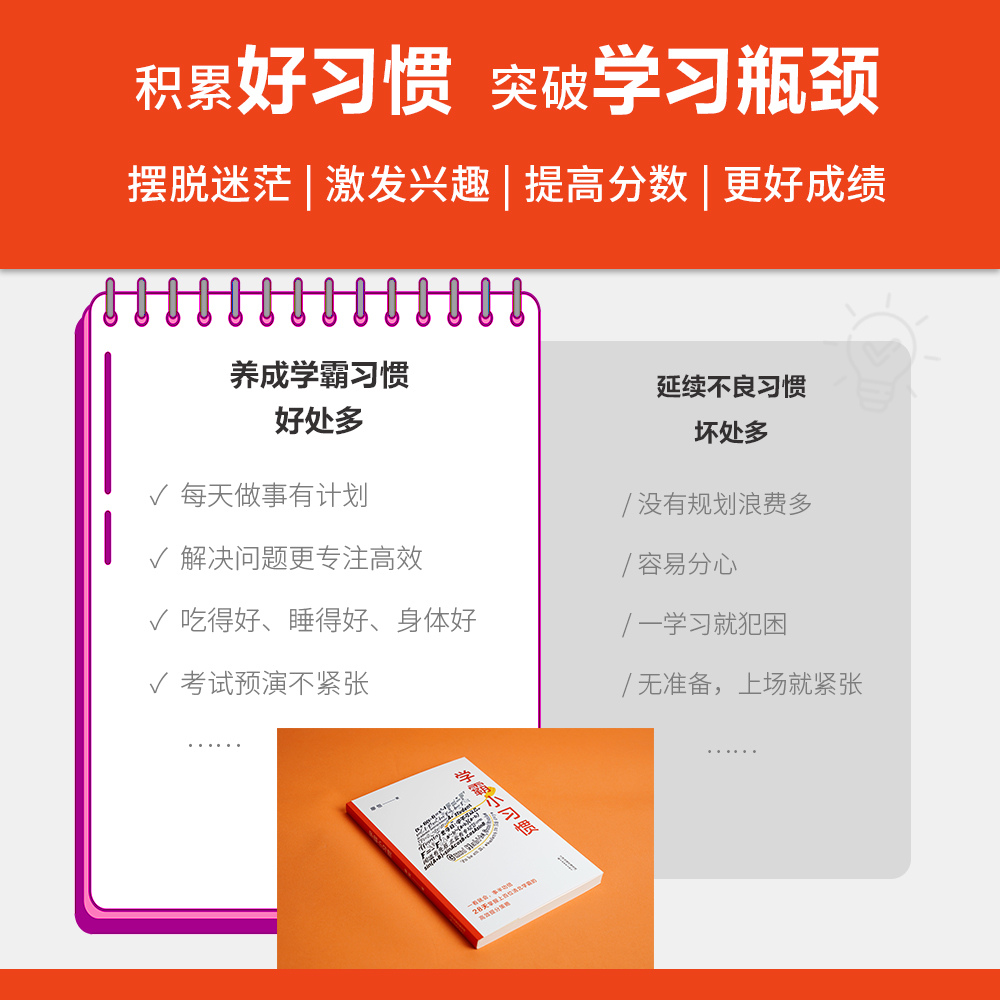 当当网 学霸小习惯 极简学习品牌创始人廖恒 每天了解一个小习惯 28天掌握上百位清北学霸的高效提分策略 合适且高效的学习方法 - 图3