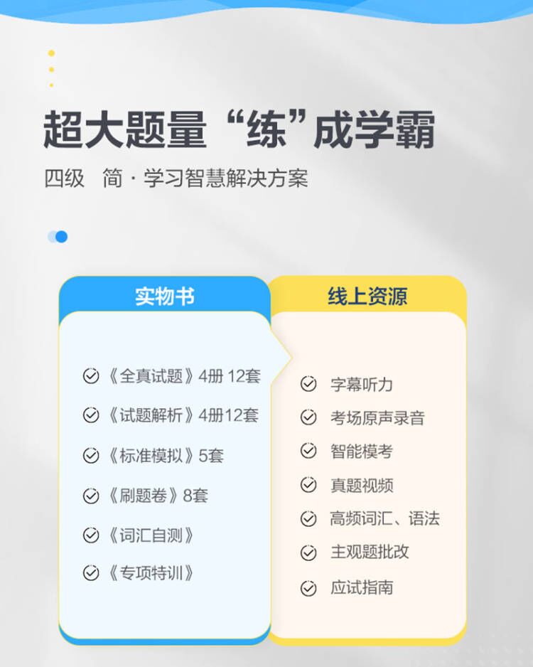 含6月新试卷备考2022年9/12月星火英语四级考试真题试卷全套资料复习模拟历年真题cet4级书课包词汇书单词本听力阅读翻译专项训练_书籍_杂志_报纸