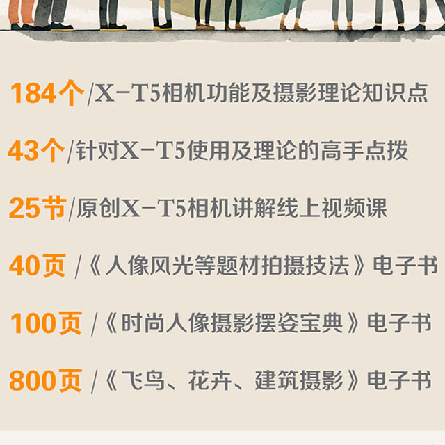 Fuji X-T5 photography and video shooting skills collection Fuji XT5 photography and video tutorial Fuji mirrorless photography video from entry to proficiency Fuji camera usage skills Fuji XT5 photography skills video tutorial