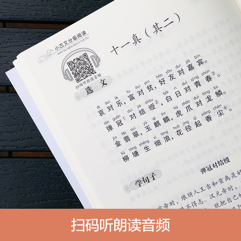 当当小学生小古文分级阅读一1二2三3四4五5六6年级上册下册人教版小学国学经典日有所诵文言文分级读物古文阅读训练书音频晨读晚练-图2