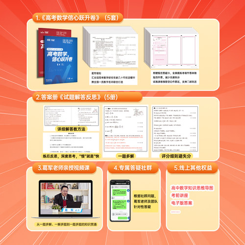 【当当网正版 现货速发】2026葛军高考数学信心跃升卷押题卷临考预测密卷新高考全国必刷题高中高三考前模拟实战压轴真题命题冲刺 - 图2
