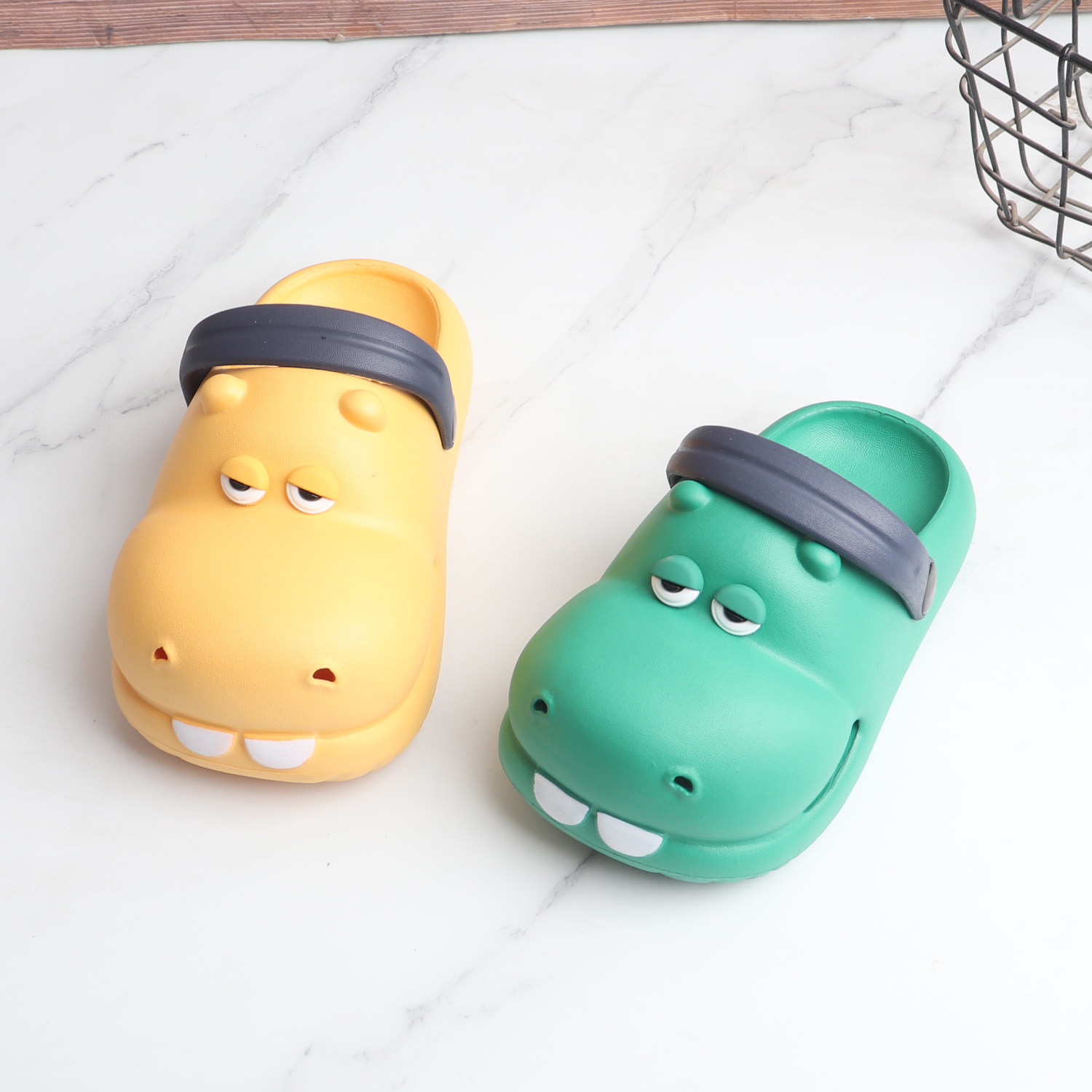 儿童可爱卡通立体河马包头洞洞鞋后绊带外穿沙滩鞋海边耐磨女孩男,淘宝优惠券,粉丝福利购,淘宝优惠卷