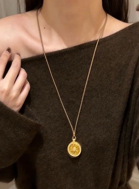 韦雪同款八宝罗盘项链