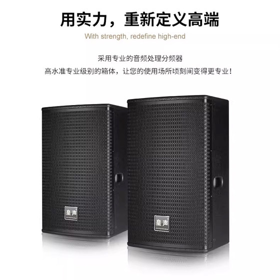 KingAudio/皇声D12专业KTV家用唱歌舞台酒吧音响12寸音箱450W一对