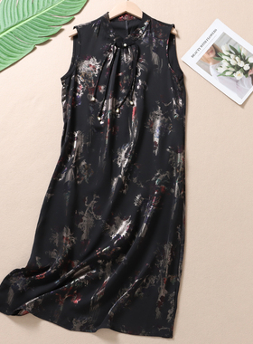 五彩斑斓的黑~夏装新中式旗袍裙