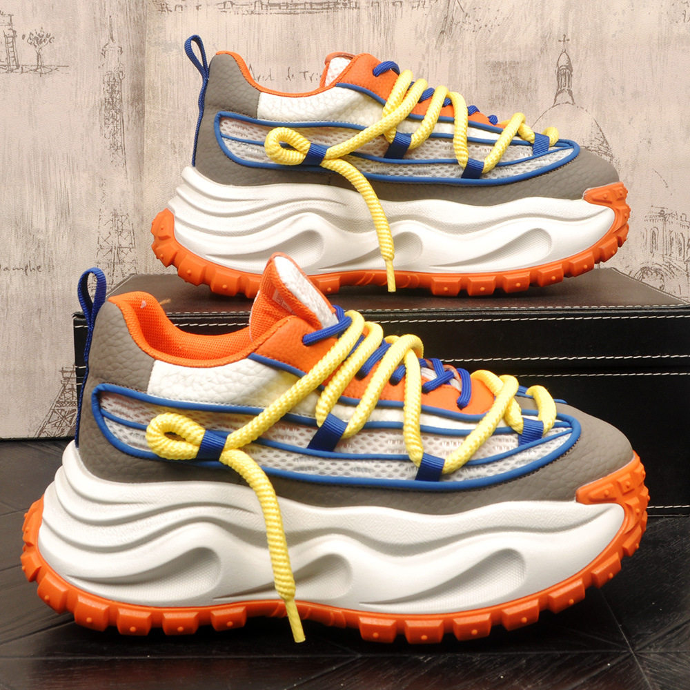 高级感潮牌厚底复古时尚老爹鞋男款春季透气增高运动休闲鞋男鞋子,淘宝优惠券,粉丝福利购,淘宝优惠卷