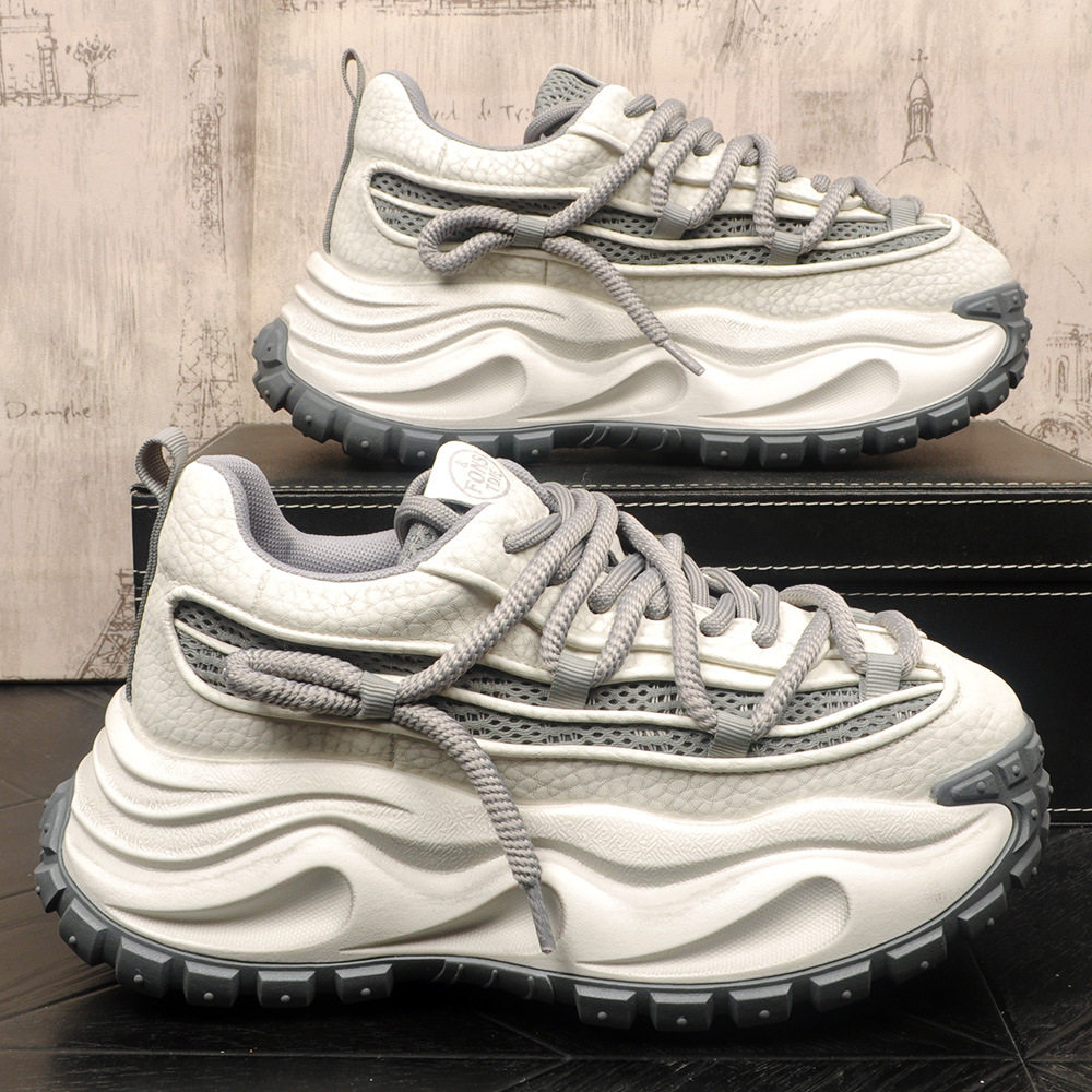 高级感潮牌厚底复古时尚老爹鞋男款春季透气增高运动休闲鞋男鞋子,淘宝优惠券,粉丝福利购,淘宝优惠卷