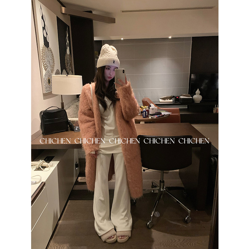 CHICHEN-云朵肤感-天丝V领长袖针织衫套装,淘宝优惠券,粉丝福利购,淘宝优惠卷