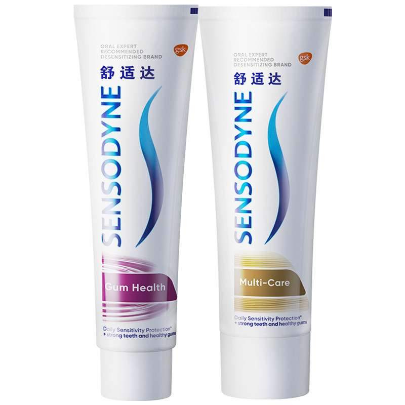 舒适达抗敏感牙膏多效护理120g*2支 舒适达牙膏