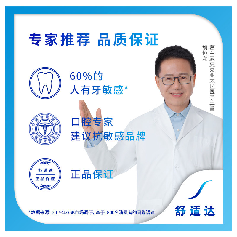 舒适达抗敏感牙膏劲速牙龈多效180g 舒适达牙膏