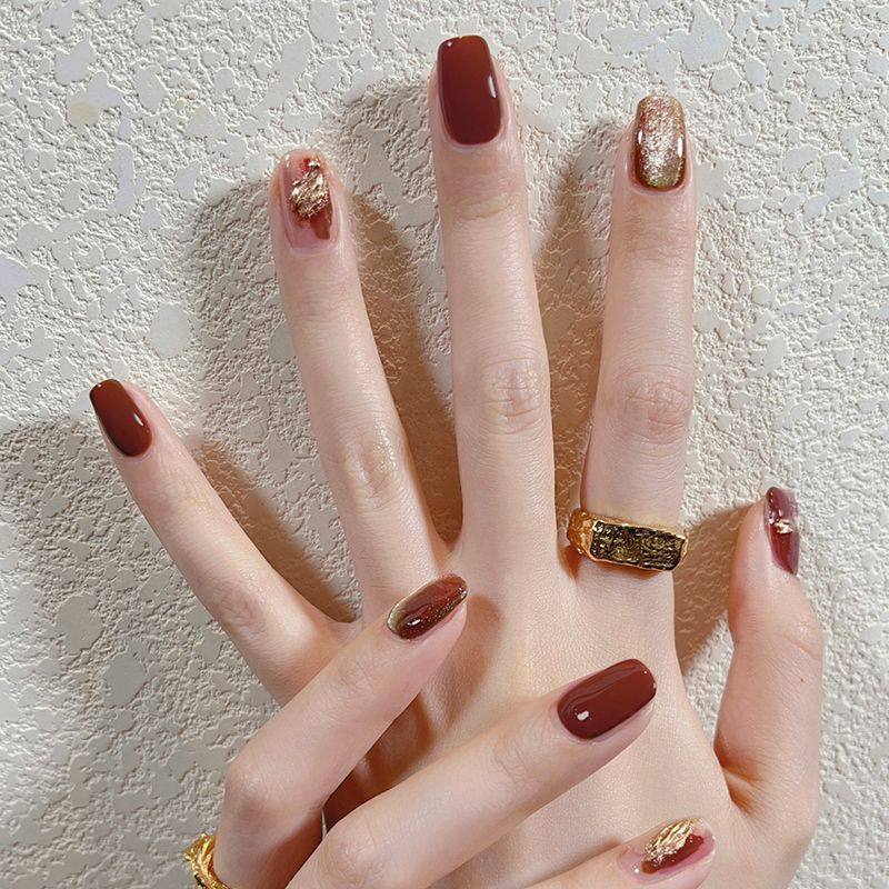 显白轻奢穿戴甲美甲成品高级感手工光疗国风新娘指甲贴片2023新款,淘宝优惠券,粉丝福利购,淘宝优惠卷